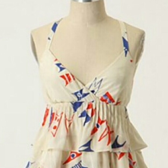 Anthropologie We ❤️ Vera 100% silk banderole tank - Picture 8 of 8